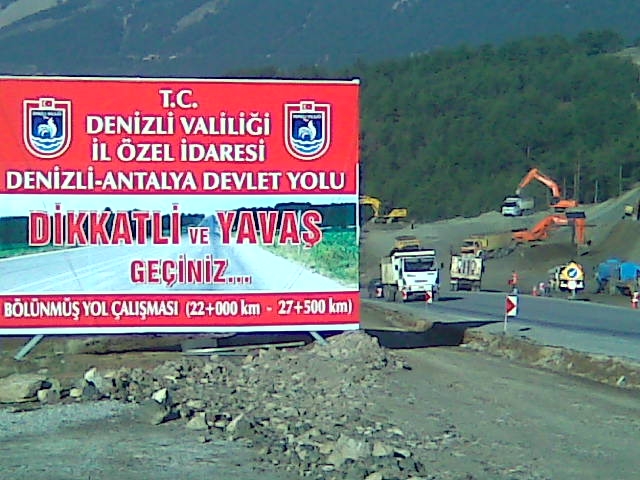 Denizli-Antalya Karayolu 22+000-27+500 KM ler arası Toprak İşleri Sanat Yapıları ve ÜstYapı Yapım İşi